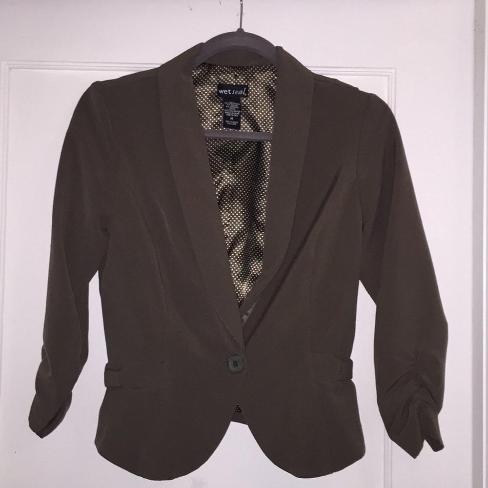 Wet Seal olive green blazer